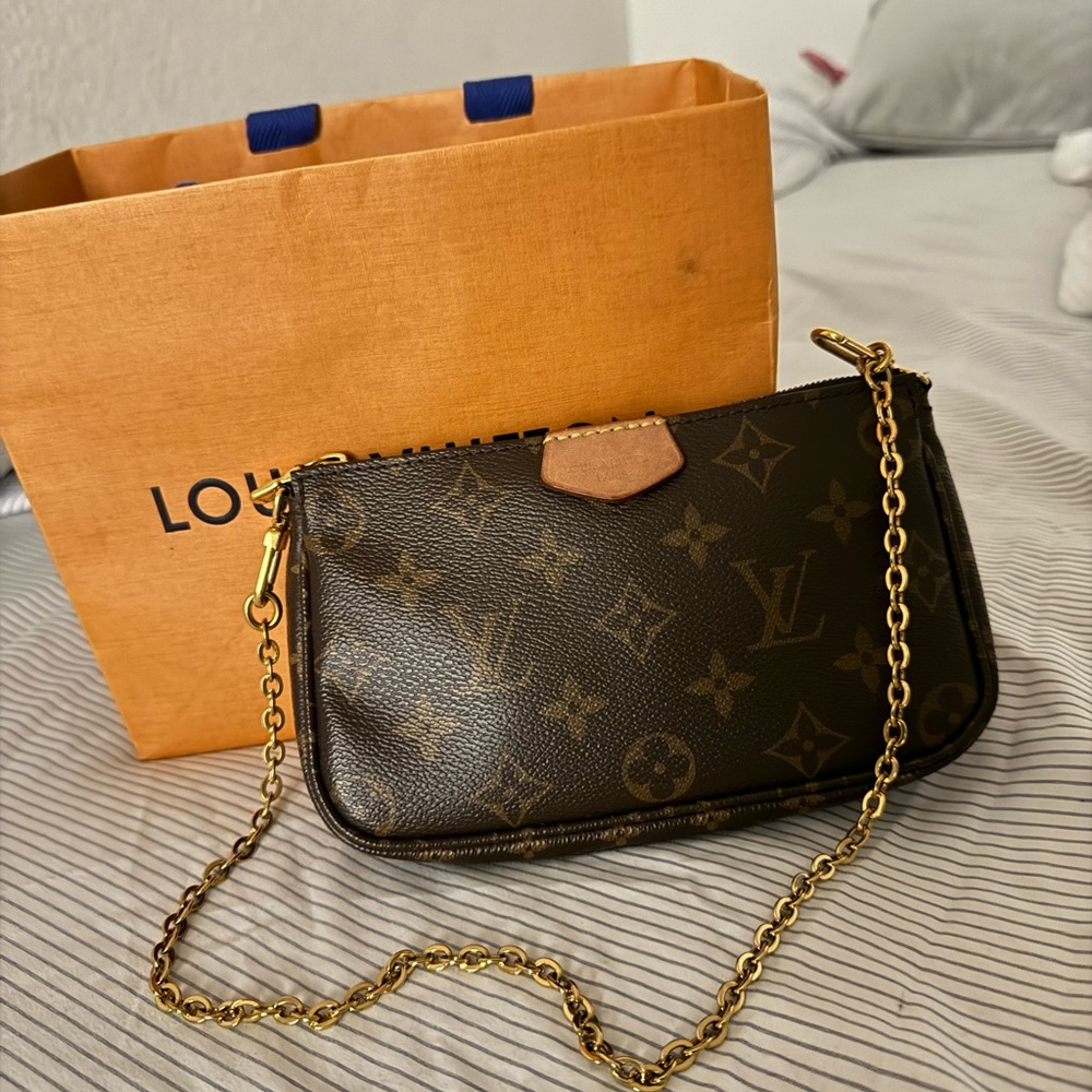Louis Vuitton Brown Monogram Chain Bag